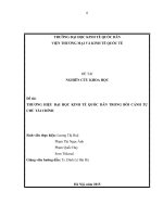 THƯƠNG HIỆU ĐẠI HỌC KINH TẾ QUỐC DÂN TRONG BỐI CẢNH TỰ CHỦ TÀI CHÍNH