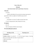 Giáo án tiếng việt 4 tuần 34 bài kể chuyện   kể chuyện đã được chứng kiến hoặc tham gia 