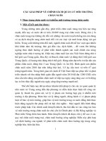 các giải pháp về chính sách quản lý môi trường chăn nuôi