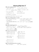 Phương trình BPT Hệ giải bằng phương pháp hàm số