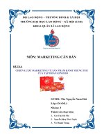 Chiến lược marketing về sản phẩm bánh trung thu của tập đoàn kinh đô