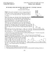 Đề chọn học sinh giỏi vật lý 10 NGhi Lộc 2