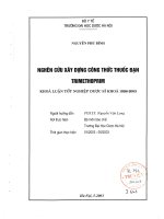 nghiên cứu xây dựng công thức thuốc đạn trimethoprim