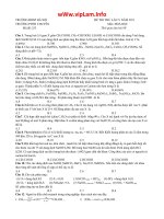 Thi thư  ĐH Hóa chuyên ĐHSP Hà Nội 2011 có đáp án