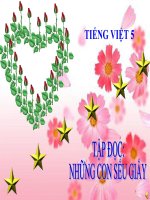 Bài giảng tiếng việt 5 tuần 4 bài những con sếu bằng giấy 