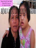Bai: Benh va tat di truyen o nguoi
