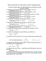 Tuyệt chiêu giải nhanh hóa hoc