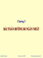 slide chương 5 bài toán đường đi ngắn nhất , toán rời rạc