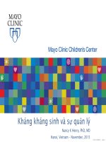 Bài giảng Kháng kháng sinh