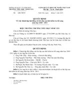 QD THANH LAP HOI DONG XET LEN LOP