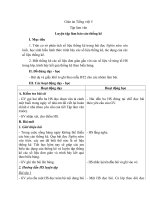 Giáo án tiếng việt 5 tuần 2 bài luyện tập làm báo cáo thống kê 