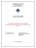 cuộc đấu tranh giữa ta và địch trong hình thái thế da báo ở miền nam 19731975