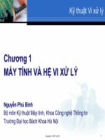 CHƯƠNG 1 máy TÍNH và hệ VI xử lý 