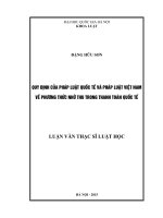 Quy định của pháp luật quốc tế và pháp luật việt nam về phương thức nhờ thu trong thanh toán quốc tế 