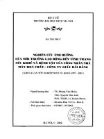 Nghiên cứu ảnh hưởng của môi trường lao động đến tình trạng sức khỏe và bệnh tật của công nhân nhà máy Hóa chất  Công ty giấy Bãi Bằng