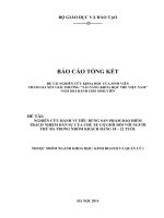 NGHIÊN CỨU HÀNH VI TIÊU DÙNG SẢN PHẨM BẢO HIỂM TRÁCH NHIỆM DÂN SỰ CỦA CHỦ XE CƠ GIỚI ĐỐI VỚI NGƯỜI THỨ BA TRONG NHÓM KHÁCH HÀNG 18 – 22 TUỔI