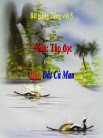 Bài giảng tiếng việt 5 tuần 9 bài tập đọc   đất cà mau 