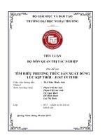 tiểu luận quản trị tác nghiệp tìm HIỂU PHƯƠNG THỨC sản XUẤT ĐÚNG lúc kịp THỜI   JUST IN TIME 