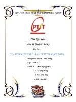 tìm hiểu kiến trúc vi xử lý intel core 2 duo