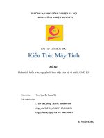 Phân tích kiến trúc, nguyên lí làm việc của bộ vi xử lí AMD k8