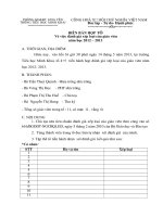 MẪU BIÊN BẢN HỌP NX,ĐG, XL GV( Tổ)