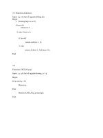 BÀI TẬP MÔN CẤU TRÚC DỮ LIỆU VÀ GIẢI THUẬT - ĐỆ QUI