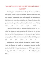 SUY NGHĨ của EM về mẩu CHUYỆN “THẦN GIÓ và THẦN mặt TRỜI”
