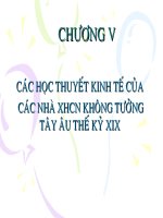 chương 5 các học thuyết kinh tế của các nhà XHCN không tưởng tây âu thế kỷ XIX
