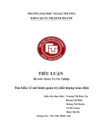 tiêu luận quản trị tác nghiệp tìm hiểu về mô hình quản trị chất lượng toàn diện 