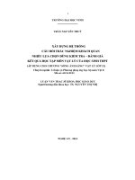 Xây dựng hệ thống câu hỏi trắc nghiệm khách quan nhiều lựa chọn dùng kiểm tra   đánh giá kết quả học tập môn vật lý của học sinh THPT (áp dụng cho chương sóng ánh sáng vật lý) 