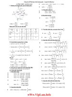 Chuyên đề PT Lượng Giác luyện thi ĐH Năm 2011