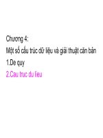 KỸ THUẬT lập TRÌNH   CHƯƠNG 4 một số cấu TRÚC dữ LIỆU và GIẢI THUẬT căn bản   2  cấu TRÚC dữ LIỆU 