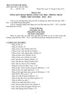 báo cáo tổng kết năm học THCS Thuận Phú