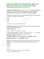 Các phương pháp giải hóa hữu cơ