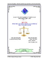 tình thế cấp thiết trong luật hình sự việt nam hiện hành