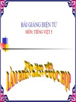 Bài giảng tiếng việt 5 tuần 14 bài tập làm văn   làm biên bản cuộc họp 