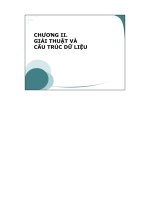 CHƯƠNG 2 GIẢI THAAUTJ và cấu TRÚC dữ LIỆU 