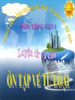 Bài giảng tiếng việt 5 tuần 14 bài luyện từ và câu   ôn tập về từ loại 