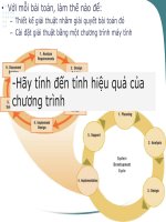 CHƯƠNG 5 TINH CHỈNH mã NGUỒN và xây DỰNG tài LIỆU CHƯƠNG TRÌNH 