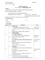 giáo án tiếng anh 7 unit 8