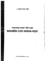phương pháp tiếp cận nghiên cứu khoa học 