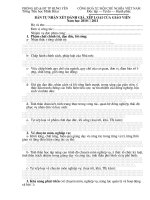 MẪU BẢN TỰ NX, ĐG, XL GV