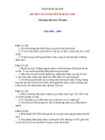 Đề thi vào 10 chuyên Sinh Hà Nội   Amsterdam (Từ năm 2003 đến 2010)