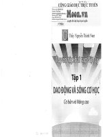 TUYỂN tập bài tập vật lý tập 1 GIAO ĐỘNG và SÓNG cơ học năm 2015 
