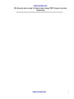 Tuyen tap De Toan TS10 chuyen Lam Son  Thanh Hoa