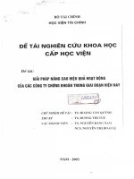 giải pháp nâng cao hiệu quả hoạt động của các công ty chứng khoán trong giai đoạn hiện nay