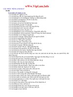 Cấu trúc tiếng Anh hay ôn thi TN & ĐH