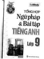 TỔNG hợp NGỮ PHÁP và bài tập TIẾNG ANH lớp 9 bản 1 năm 2015 