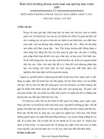 NÂNG CAO HIỆU QUẢ CỦA VIỆC HỌC VĂN