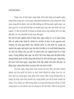 đề án kinh doanh nhà hàng đề tài nhà hàng nổi trên mặt nước 